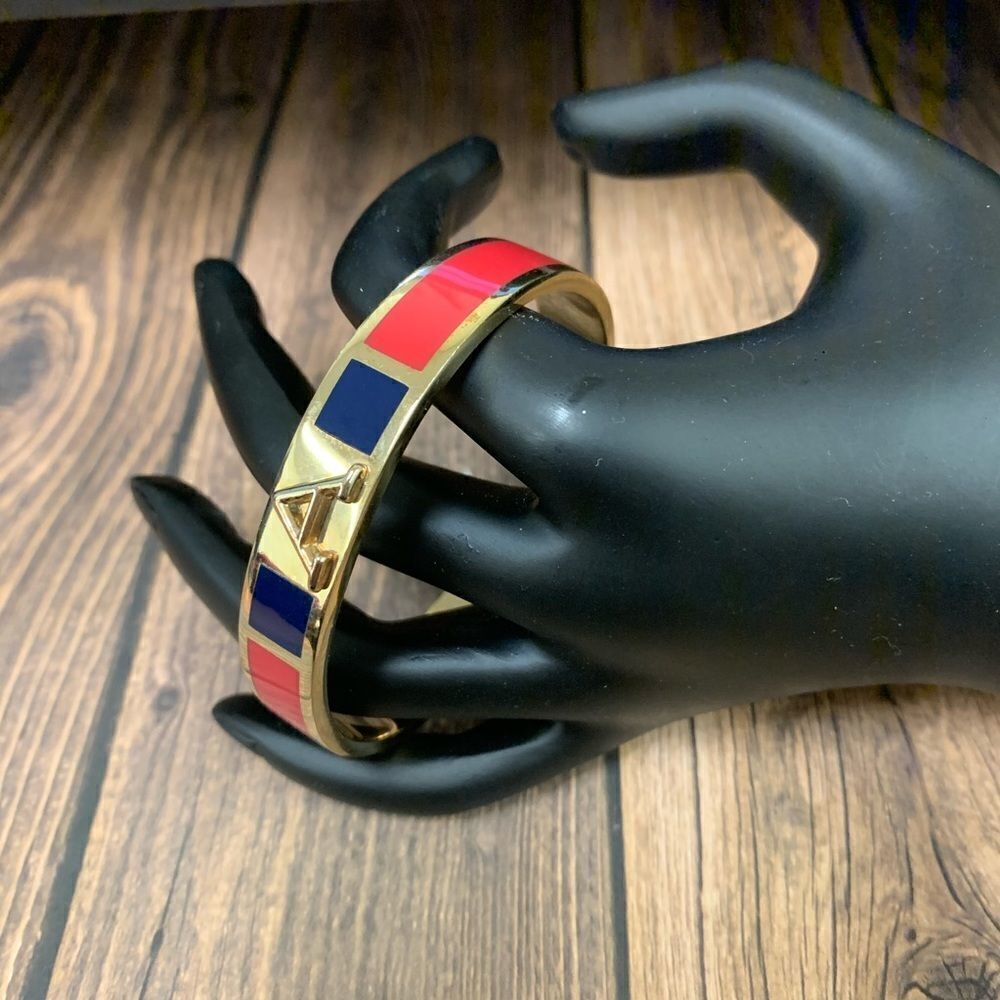 C Wonder Enameled Initial A Bracelet